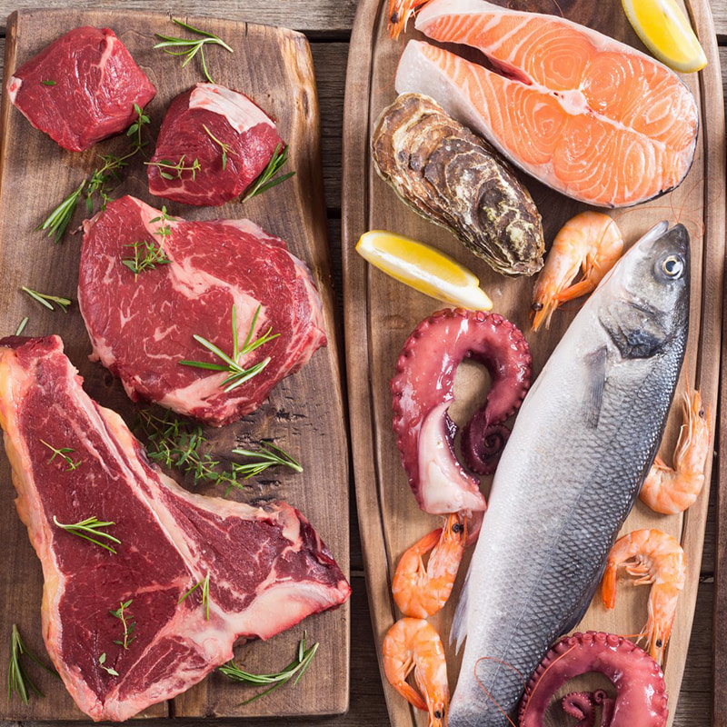 Macchina per la pulizia a spruzzo ad alta pressione per carne e frutti di mare